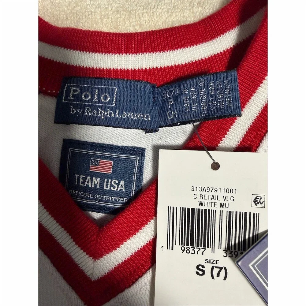 Polo Ralph Lauren Girls' Team USA Cotton Jersey Dress US Size 7